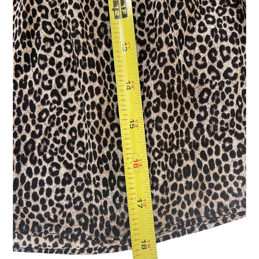 MICHAEL Michael Kors Animal Print Elastic Band Waist Tiered Ruffle Hem Skirt New - Picture 7 of 7